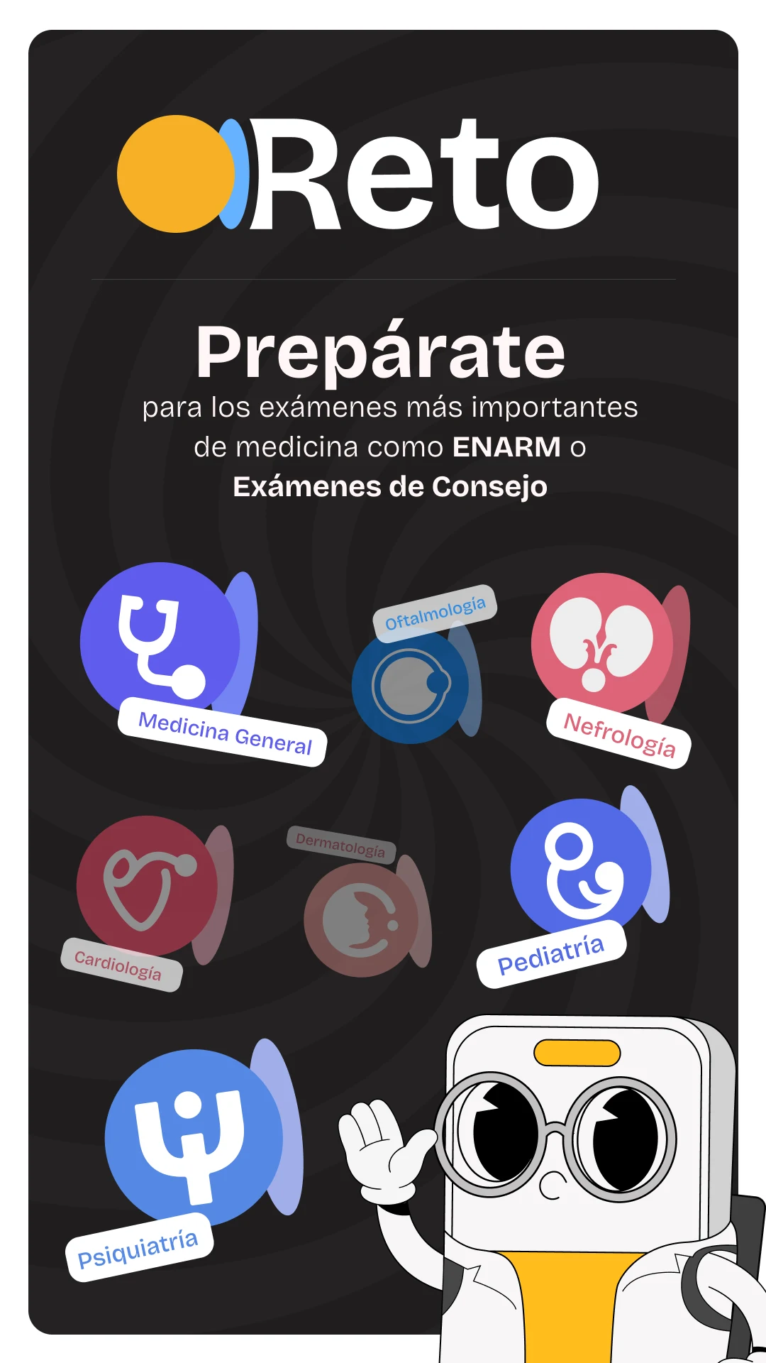 Reto: ENARM y Especialidades screenshot